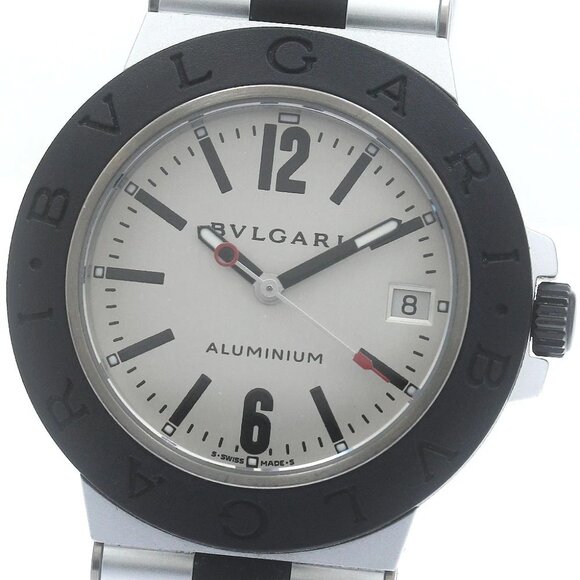 BVLGARI aluminum AL38TA Date Silver Dial Automatic Men's Watch_878604 - Picture 5 of 7
